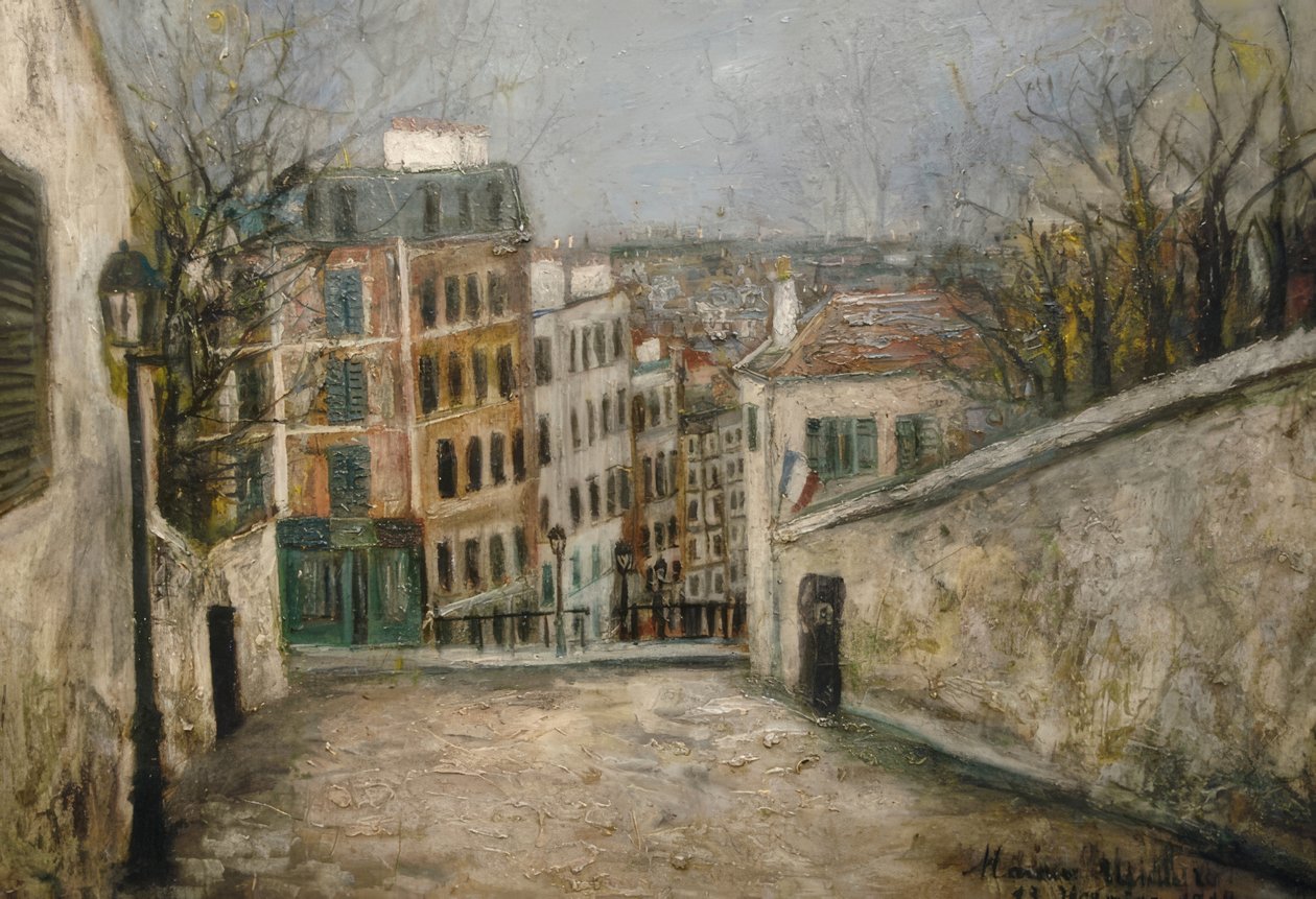 Rue du Mont-Cenis (Calle del Mont-Cenis) av Maurice Utrillo