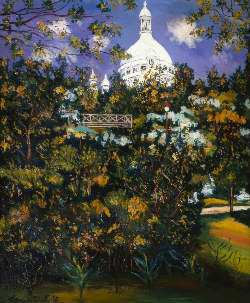 Sacré-Coeur i Montmartre av Maurice Utrillo