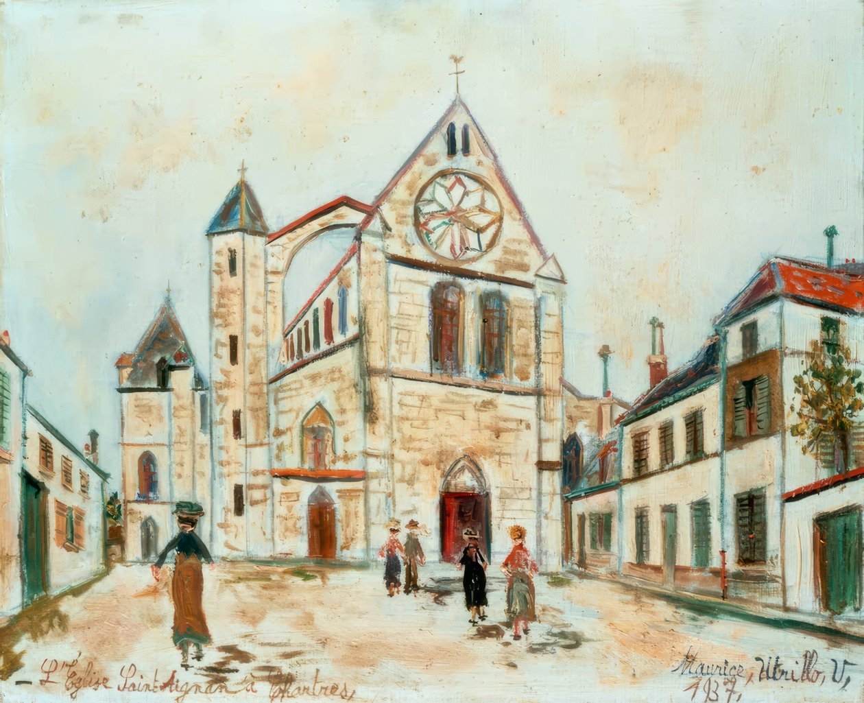 Saint Aignan i Chartres av Maurice Utrillo