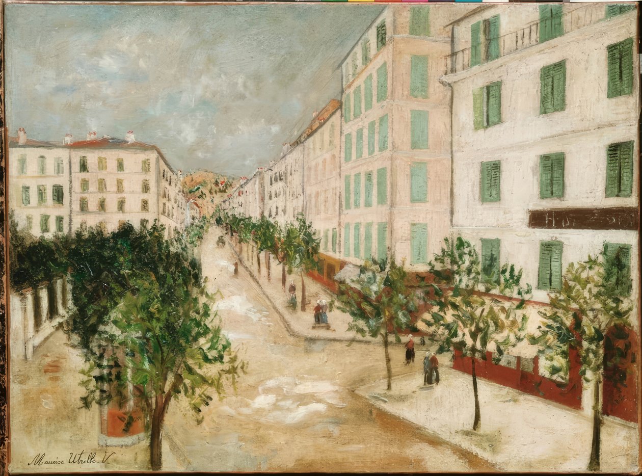 Gata i Corte, Korsika/1913 av Maurice Utrillo
