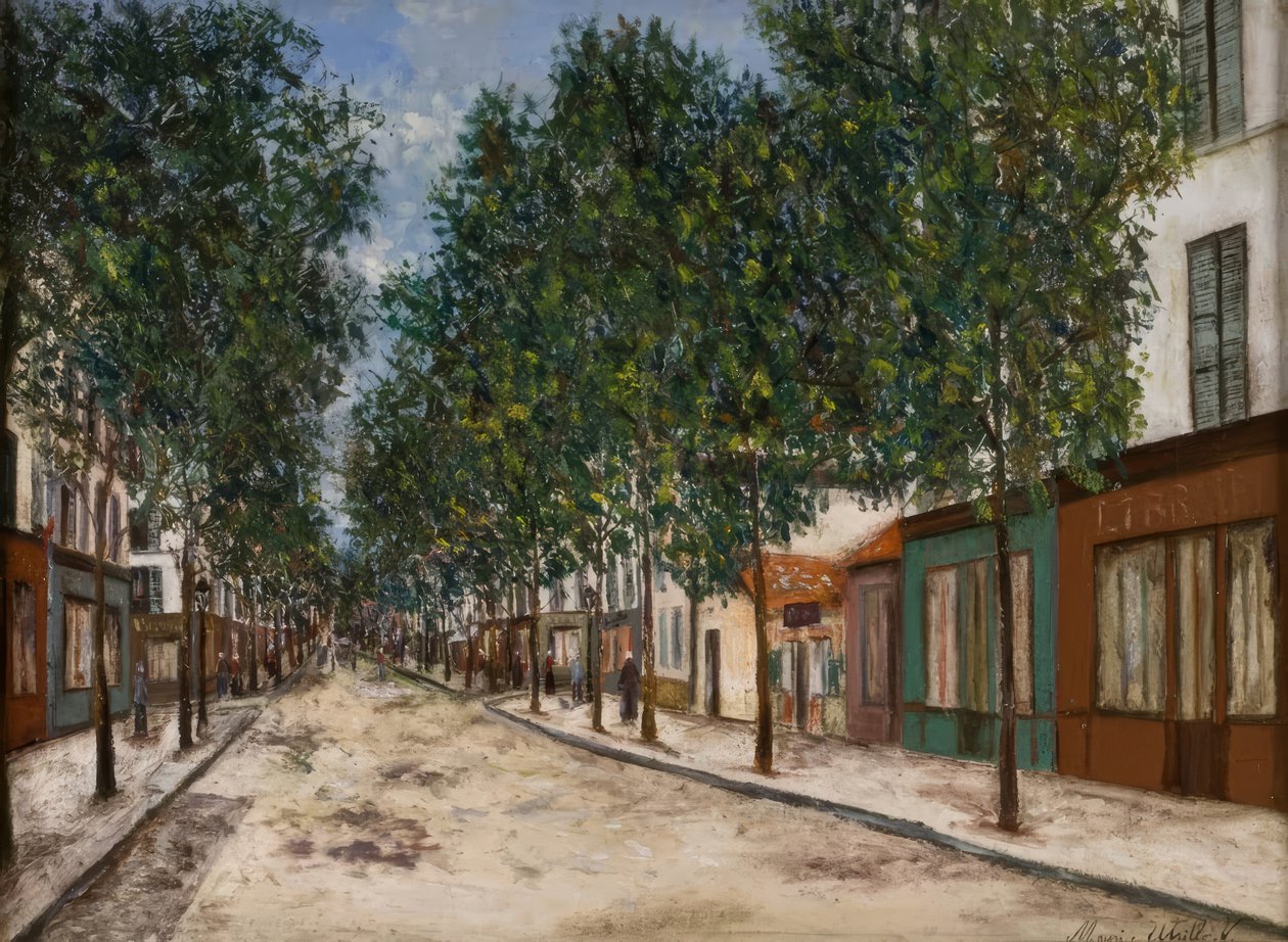 Vägen till Puteaux av Maurice Utrillo