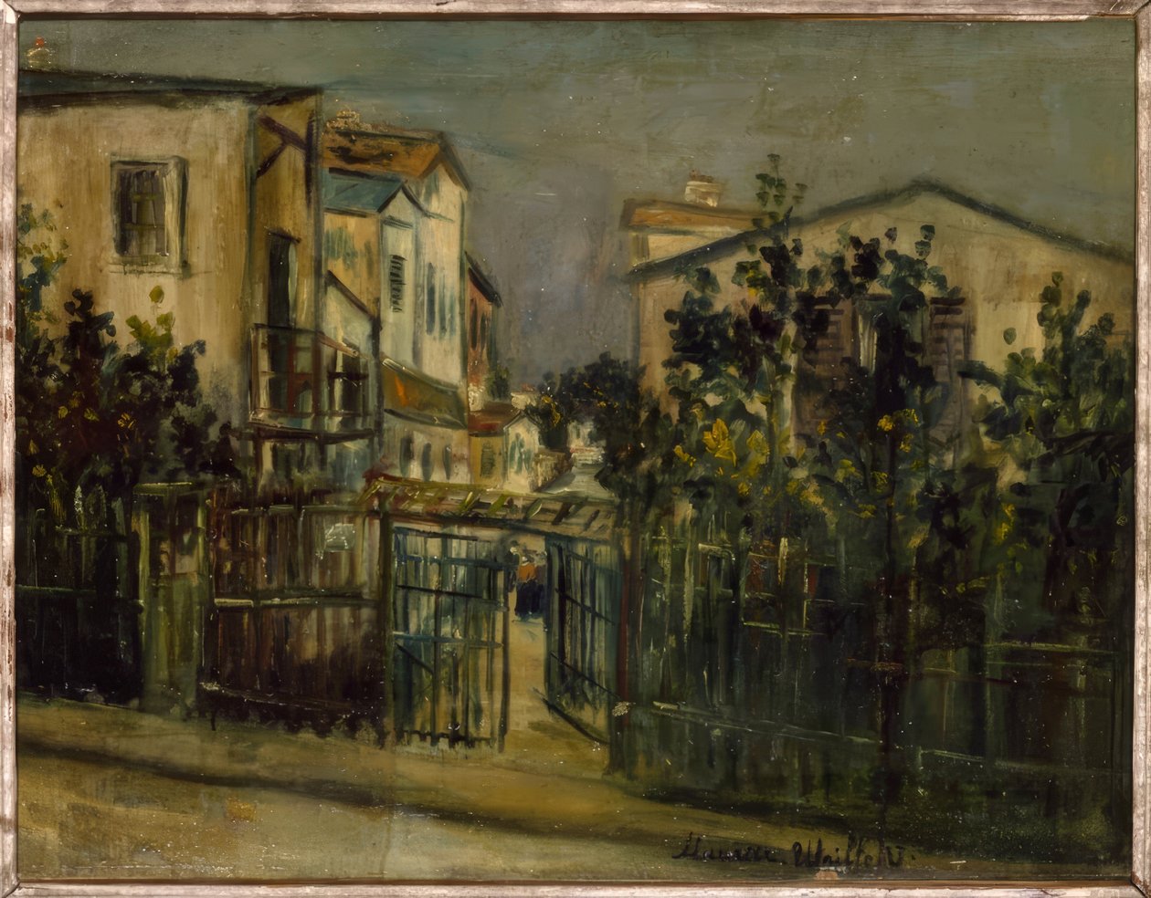 Gatubild från Montmartre av Maurice Utrillo