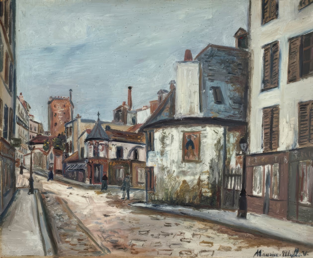 Krogen "La Belle Gabrielle" av Maurice Utrillo