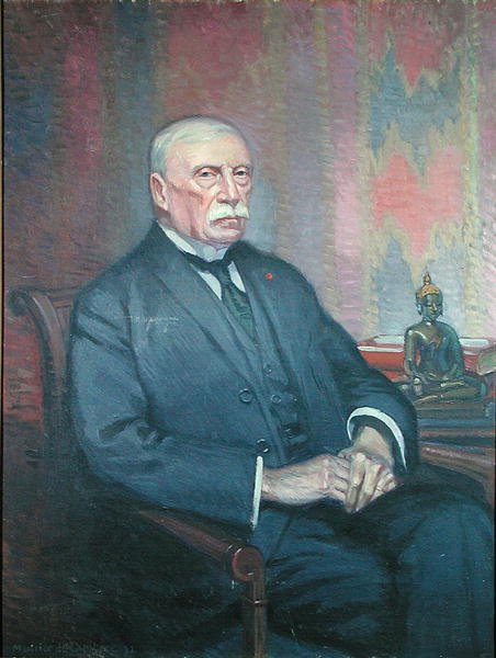 Auguste Pavie (1847-1925) (olja på duk) av Maurice Walter Edmond de Lambert