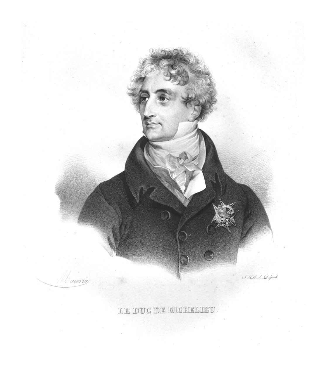 Armand-Emmanuel de Vignerot du Plessis, 1820-talet av Maurin