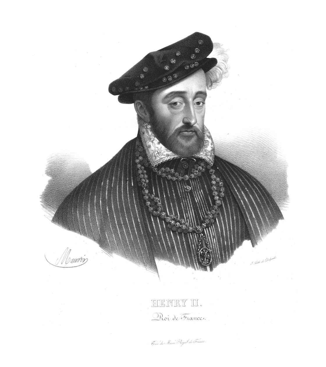 Henrik II, kung av Frankrike, c1820-talet av Maurin
