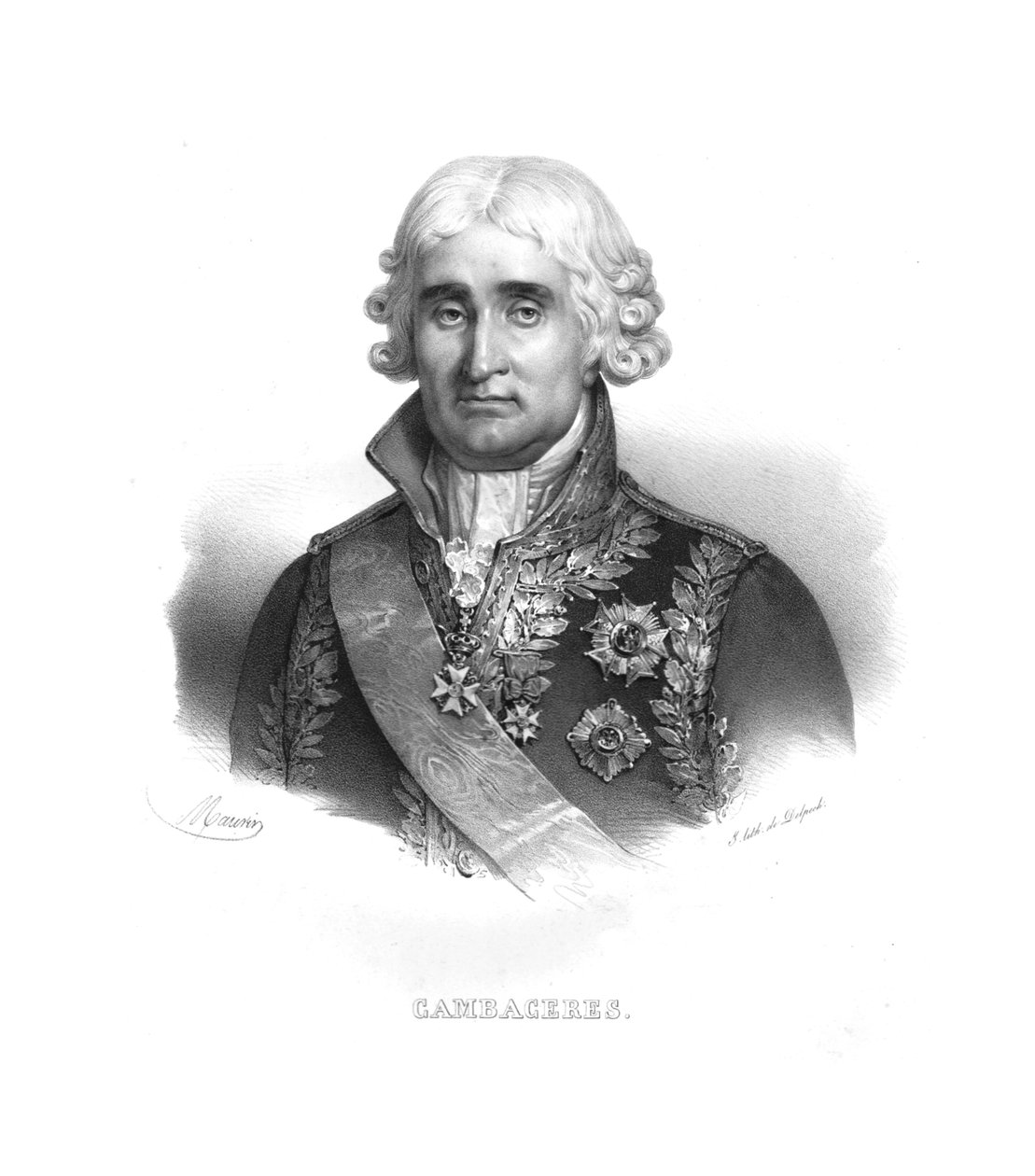 Jean Jacques Regis de Cambaceres, c1820-talet. av Maurin