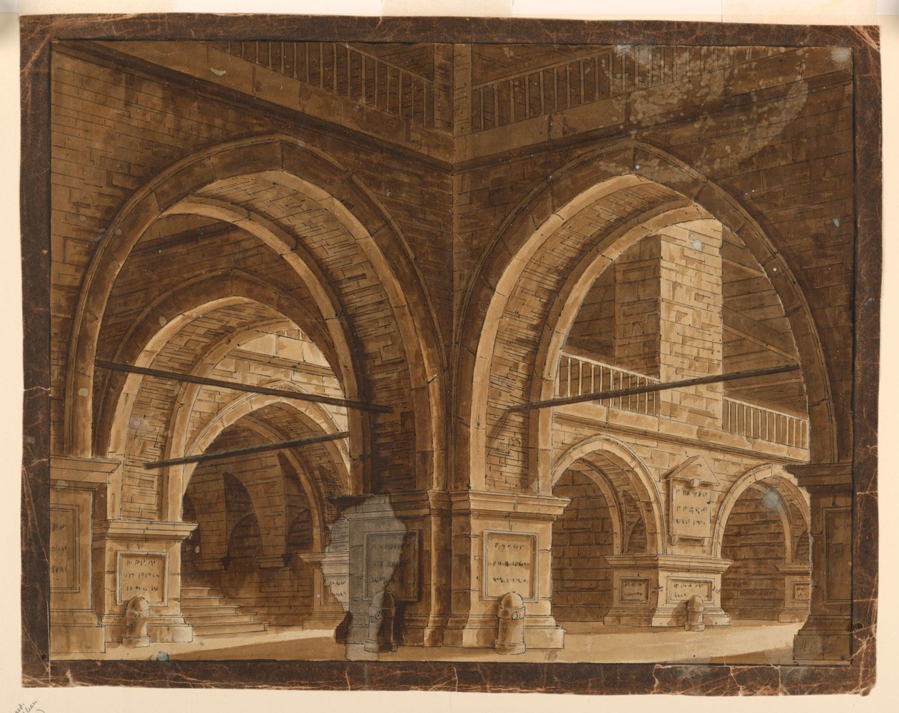 Scenografi, interiör av stora salen av Mauro Antonio Tesi