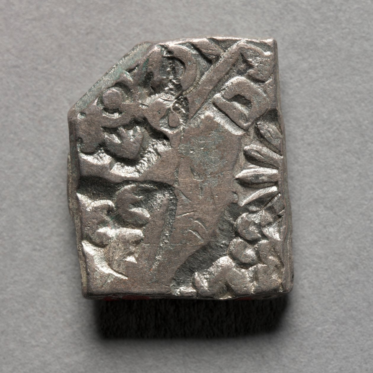 Stålmärkt mynt, Maurya-perioden, Rajasthan, Indien 400-300 f.Kr. (silver) av Mauryan Mauryan