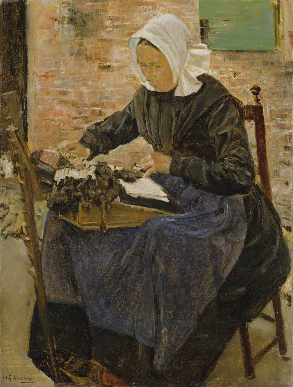 En holländsk spetsmakare, 1881 av Max Liebermann