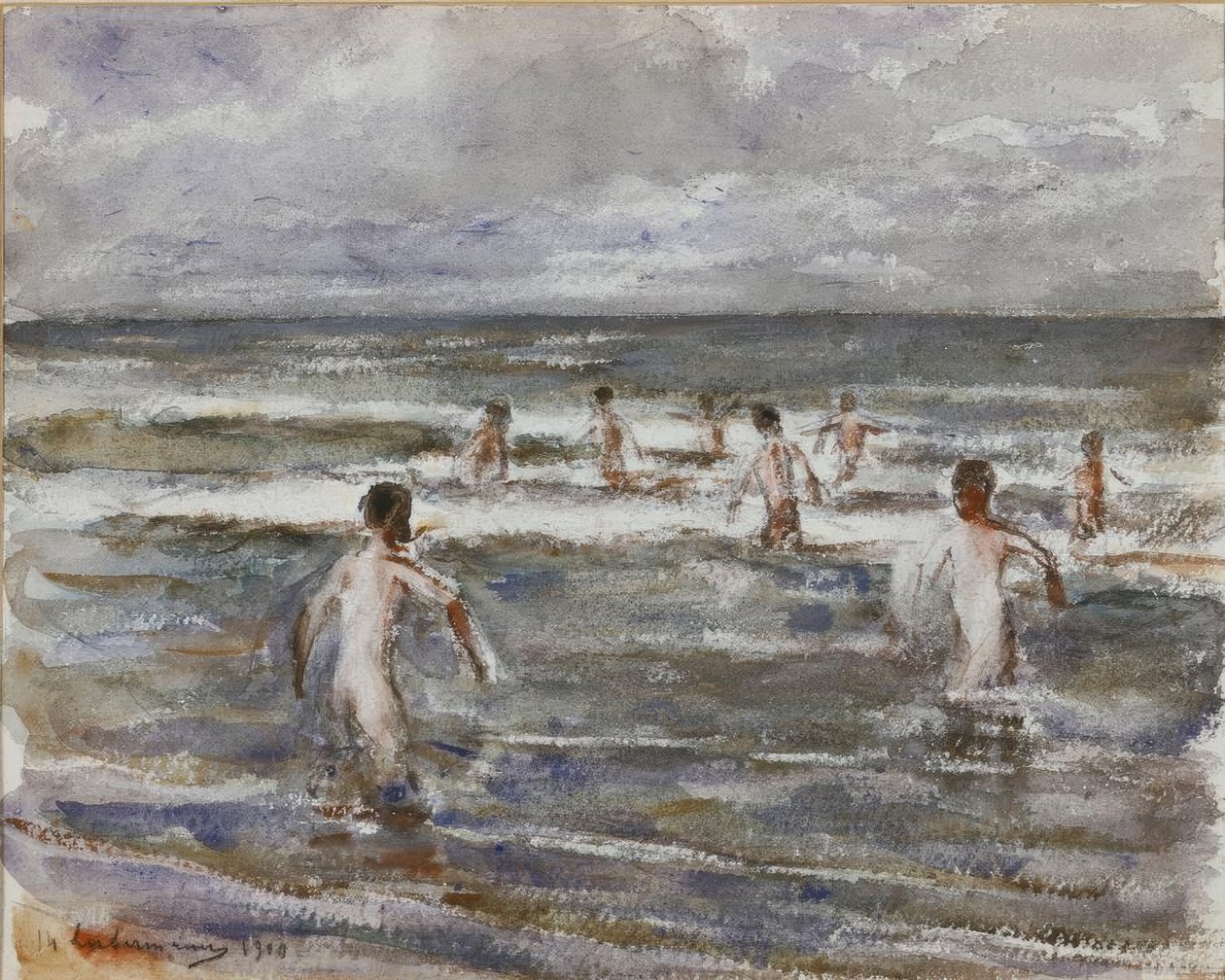 Badande pojke av Max Liebermann