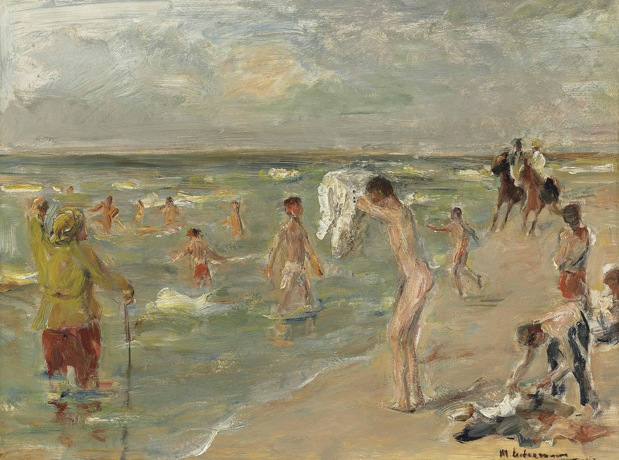 Badende Knaben, Jungen in Zandvoort av Max Liebermann