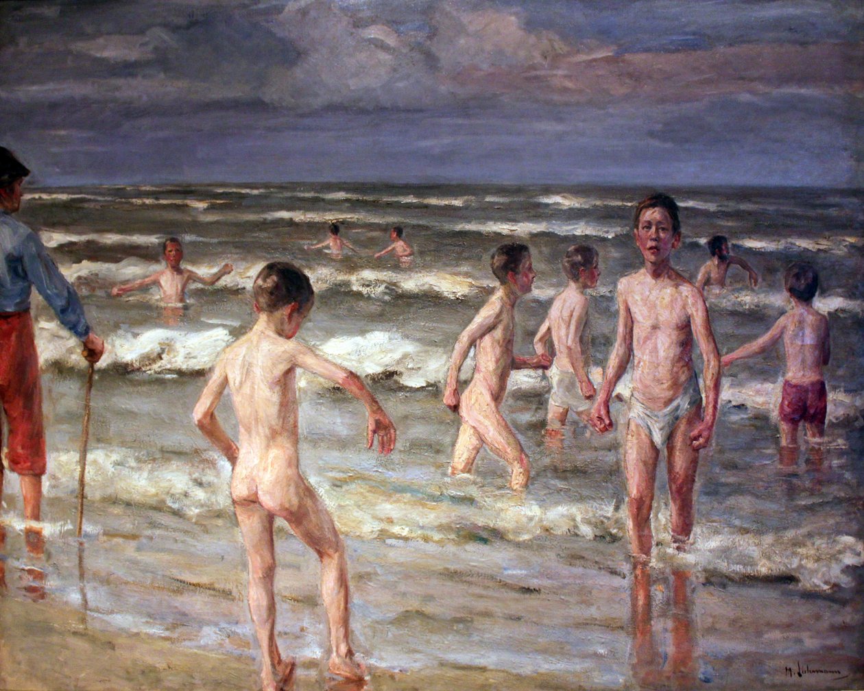 Bathing Boys av Max Liebermann