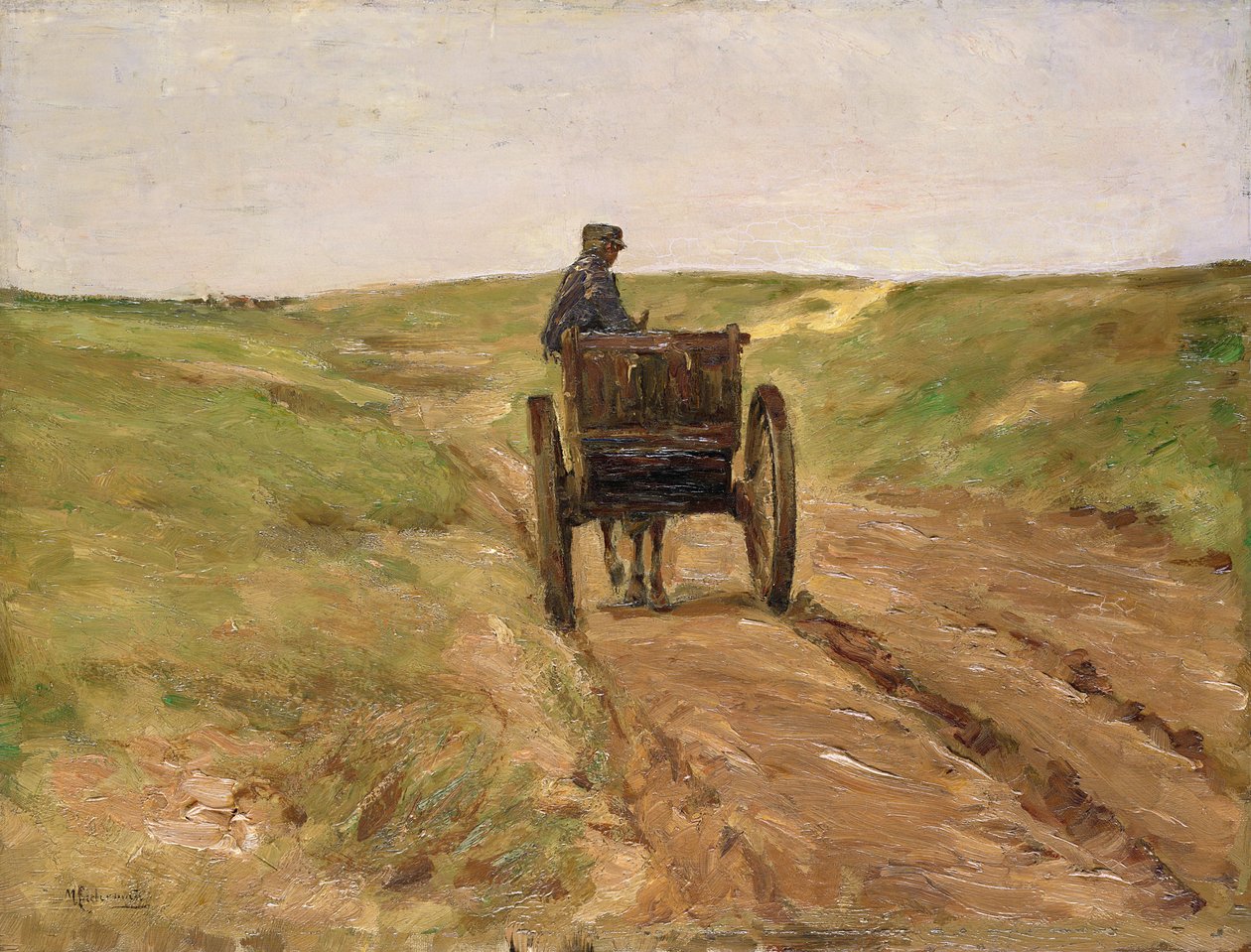 Vagn i Katwijk, 1889 av Max Liebermann