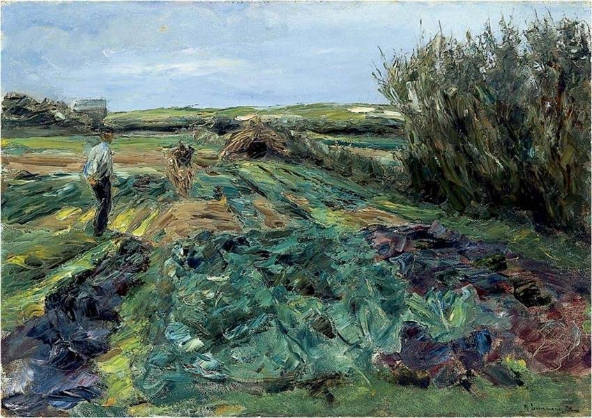 Das Kohlfeld av Max Liebermann