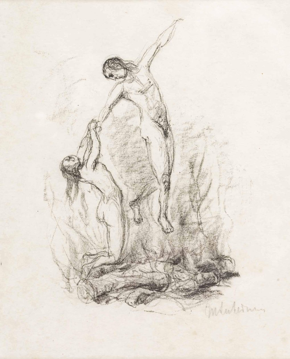Der Gott und die Bajadere  av Max Liebermann