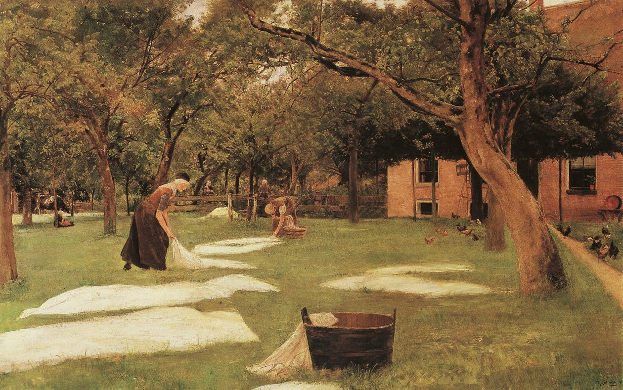 Gräsmattan blekmedel av Max Liebermann