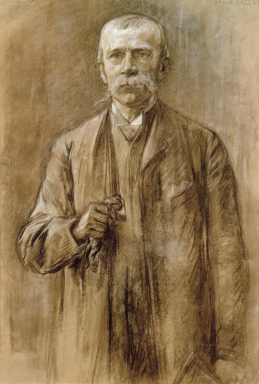 Fritz von Uhde / teckning av Max Liebermann av Max Liebermann