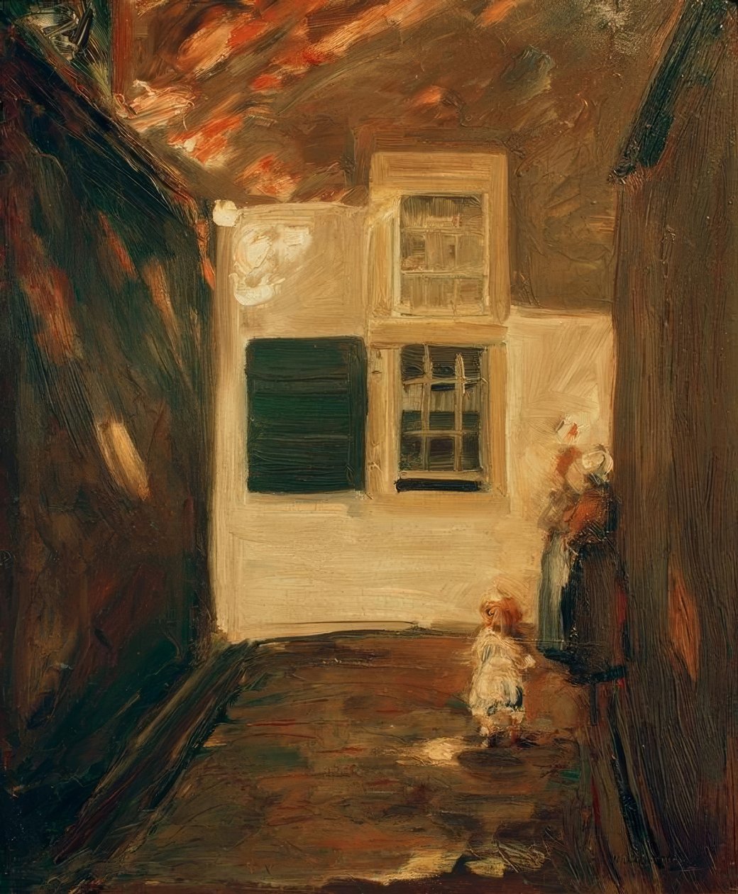 Gränd i Leiden av Max Liebermann