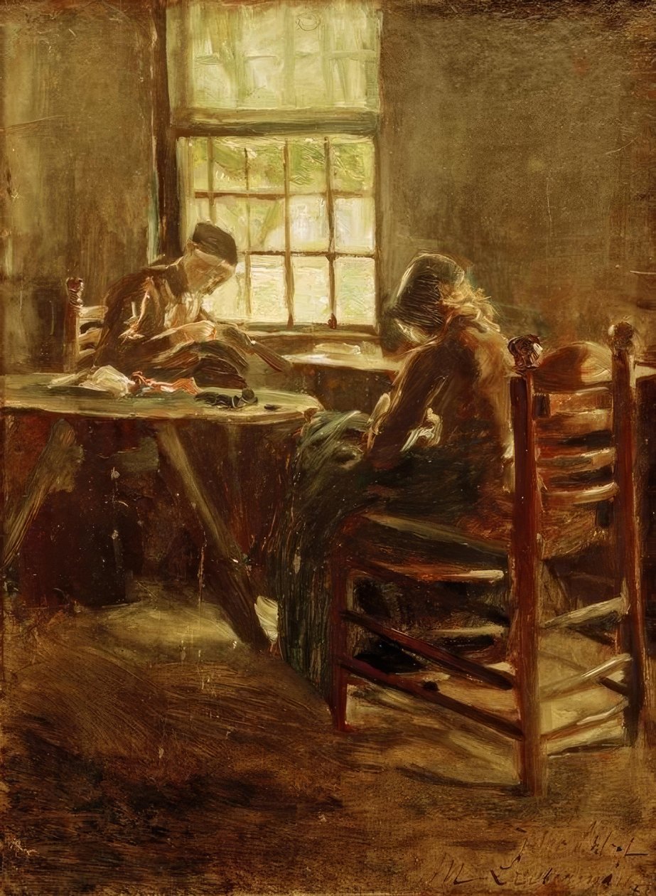 Holländsk interiör - syrum av Max Liebermann