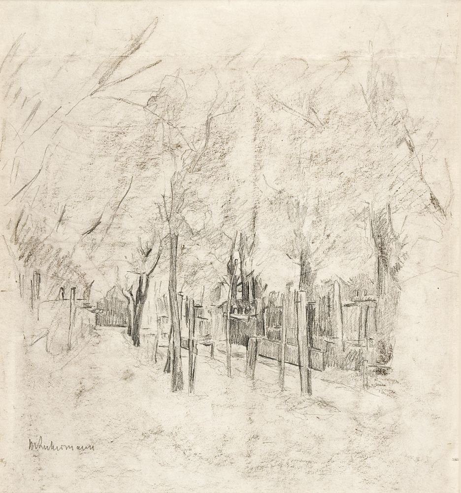 Holländische Dorfstraße in Katwijk av Max Liebermann