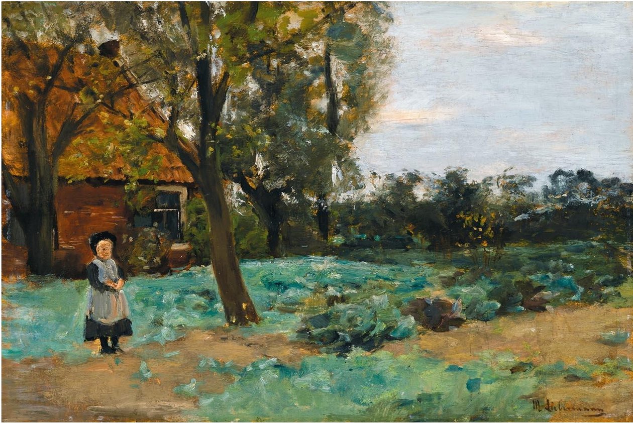Holländisches Bauernhaus mit Kind av Max Liebermann