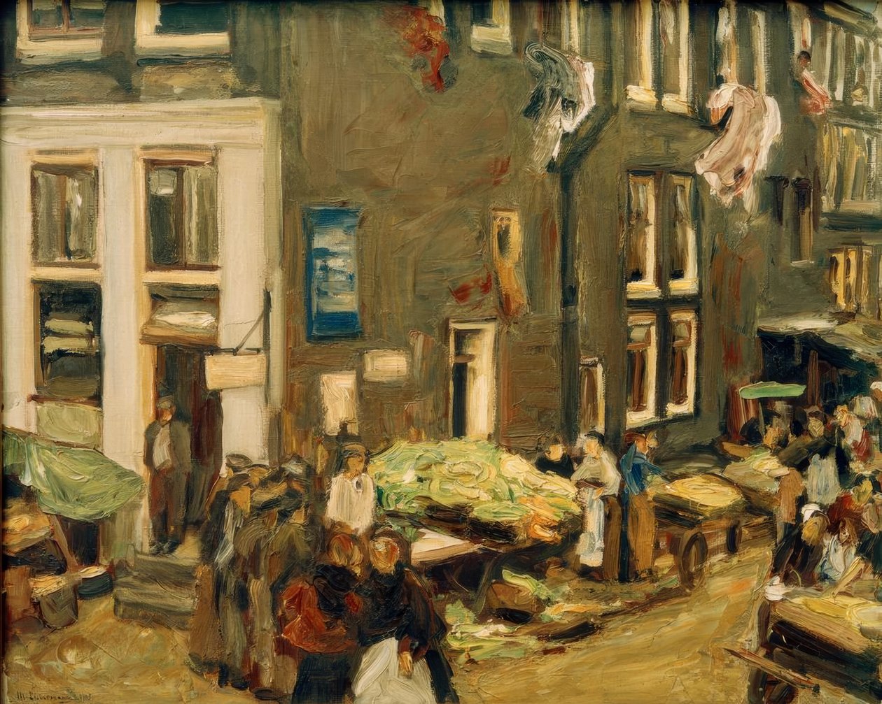 Judengasse i Amsterdam (Uilenburgersteeg Ecke Jodenbreestr) av Max Liebermann