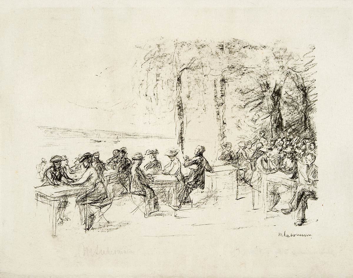Kaffeegarten an der Havel av Max Liebermann