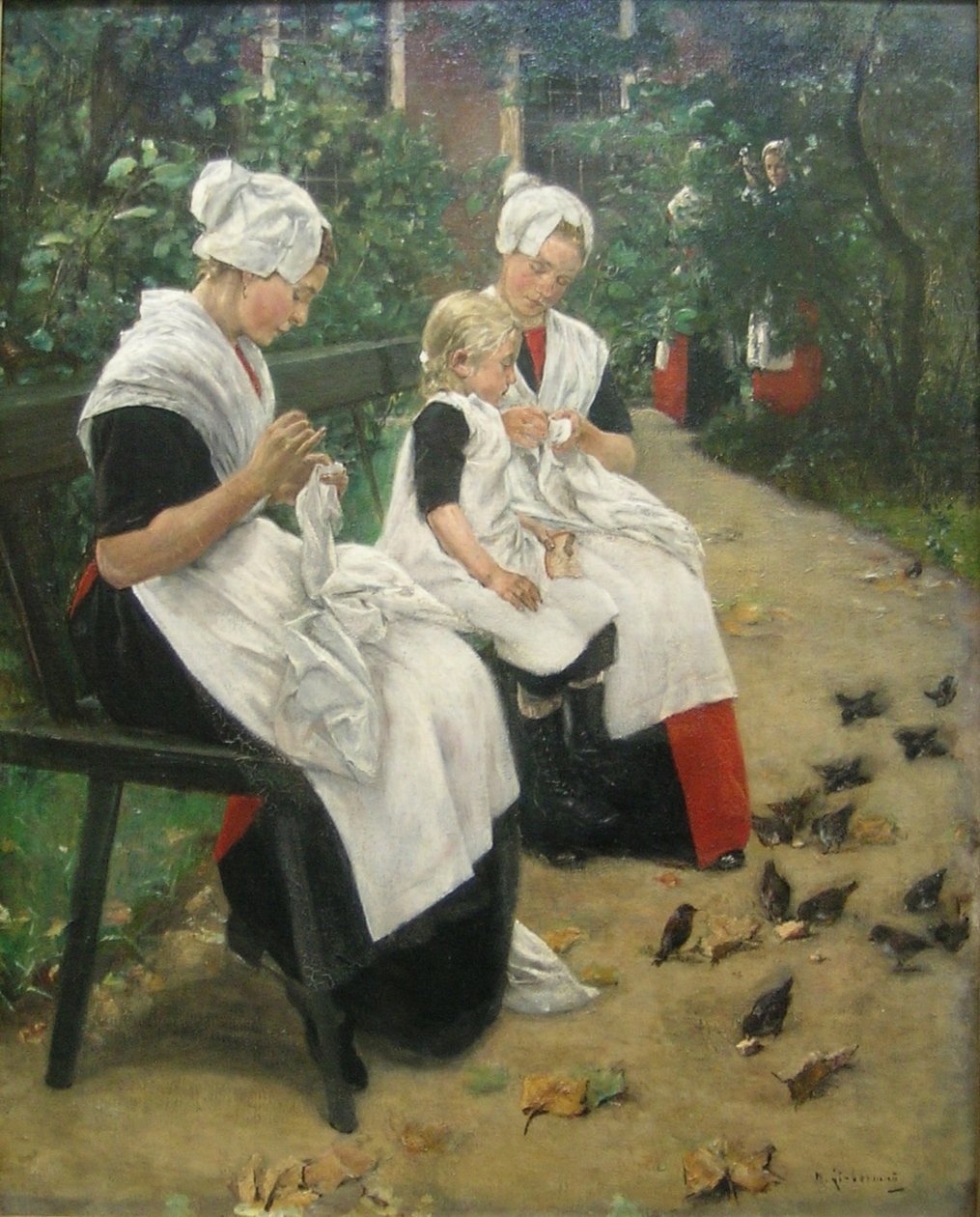 Flicka i trädgården av Max Liebermann