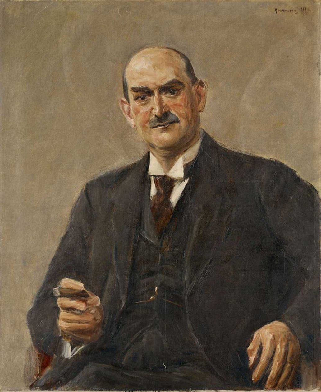 Portrait Kommerzienrat Dr. Carl Leopold Netter av Max Liebermann