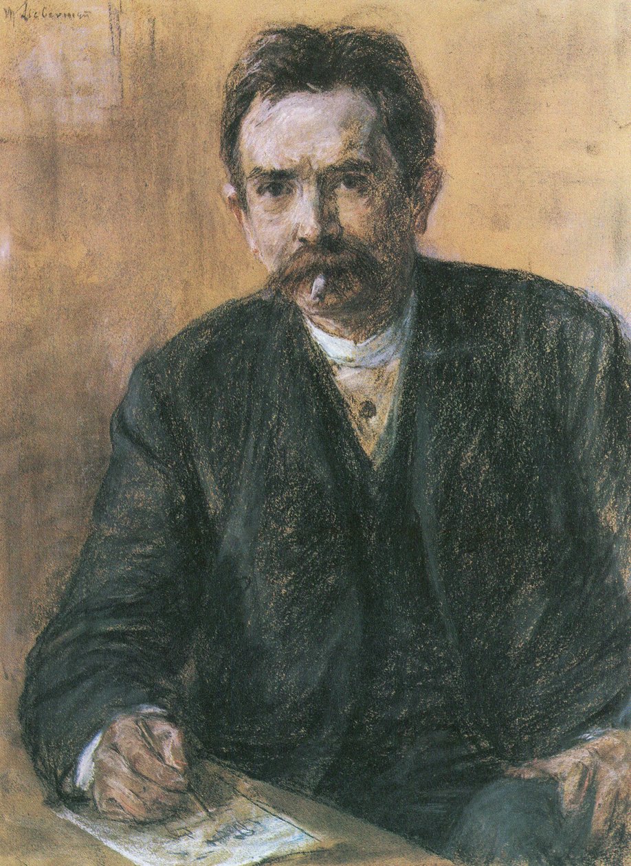 Porträt des Schriftstellers Eduard Grisebach av Max Liebermann