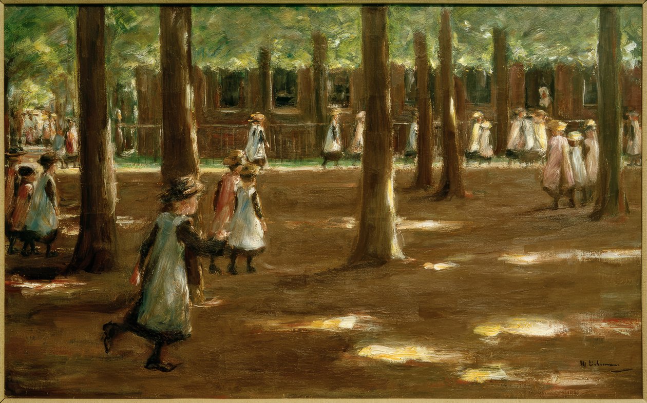 Skolkurs i Laren - kompositionsstudie av Max Liebermann