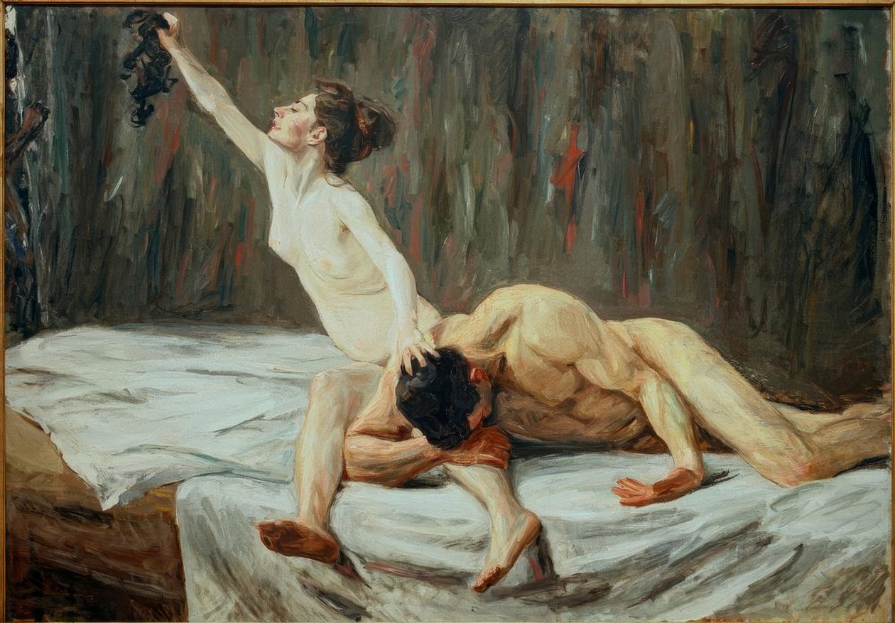 Simson och Delila av Max Liebermann