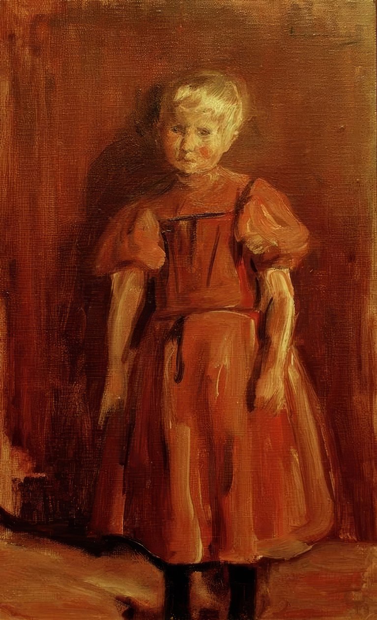 Stående flicka av Max Liebermann