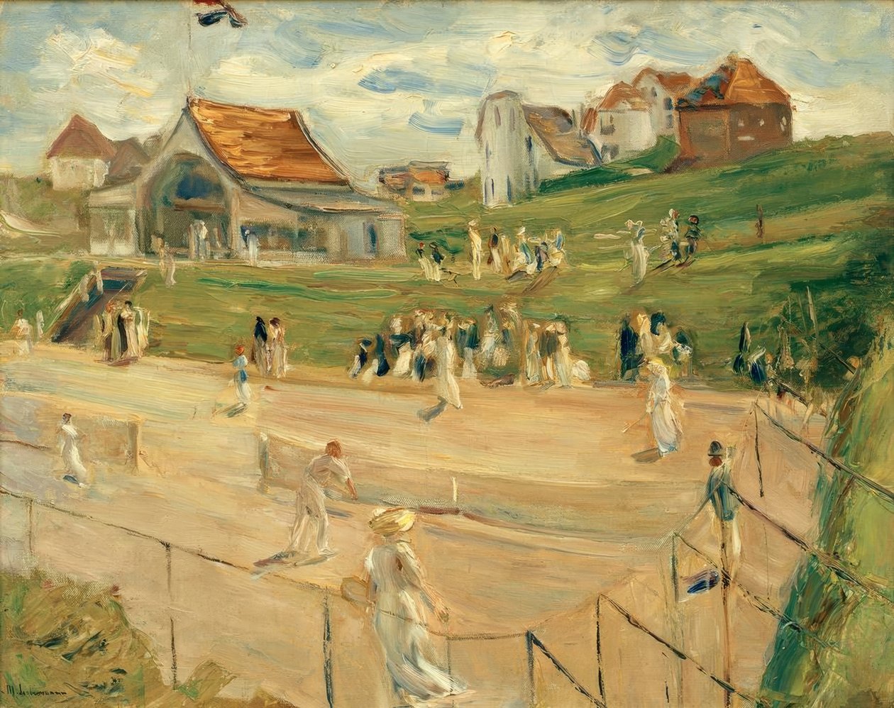 Tennistorget i Noordwijk av Max Liebermann