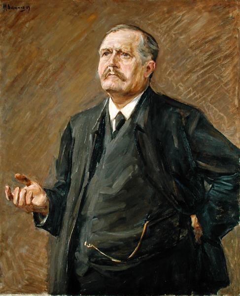 Teologen och socialpolitikern, Friedrich Naumann (1860-1919) 1909 av Max Liebermann