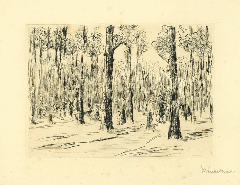 Tiergarten av Max Liebermann