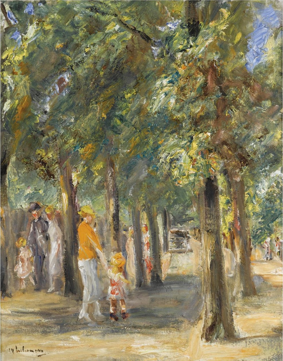Tiergartenszene av Max Liebermann