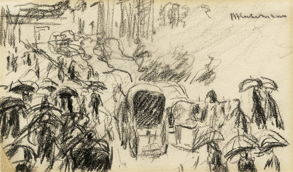 Unter den Linden im Regen av Max Liebermann