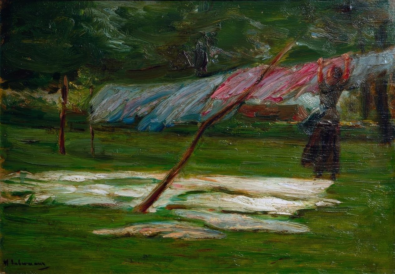 Torka tvätt - blekmedel av Max Liebermann
