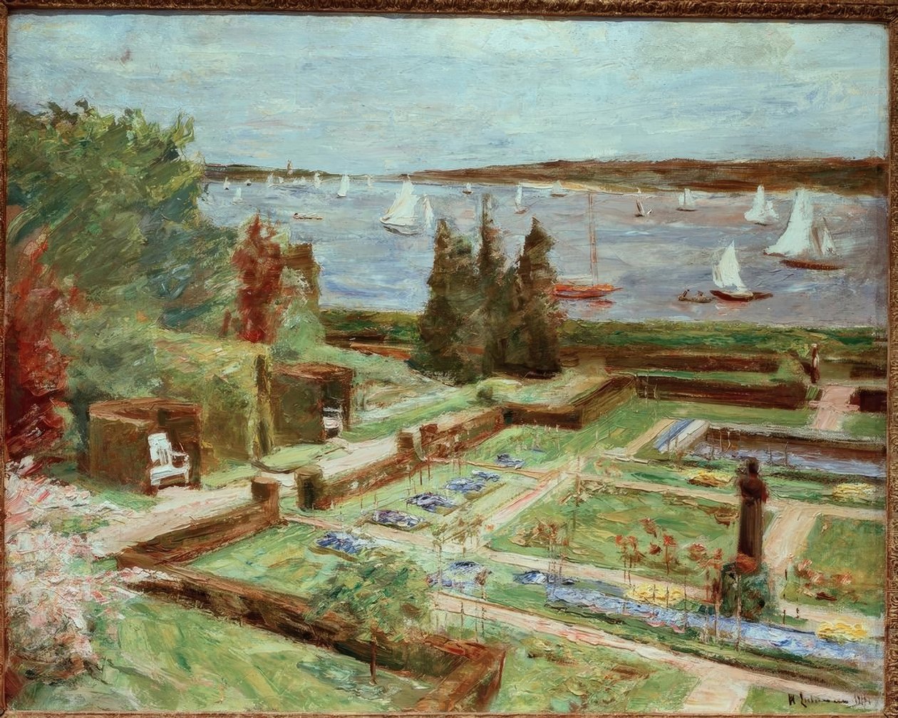 Familjen Arnholds trädgård Wannsee av Max Liebermann
