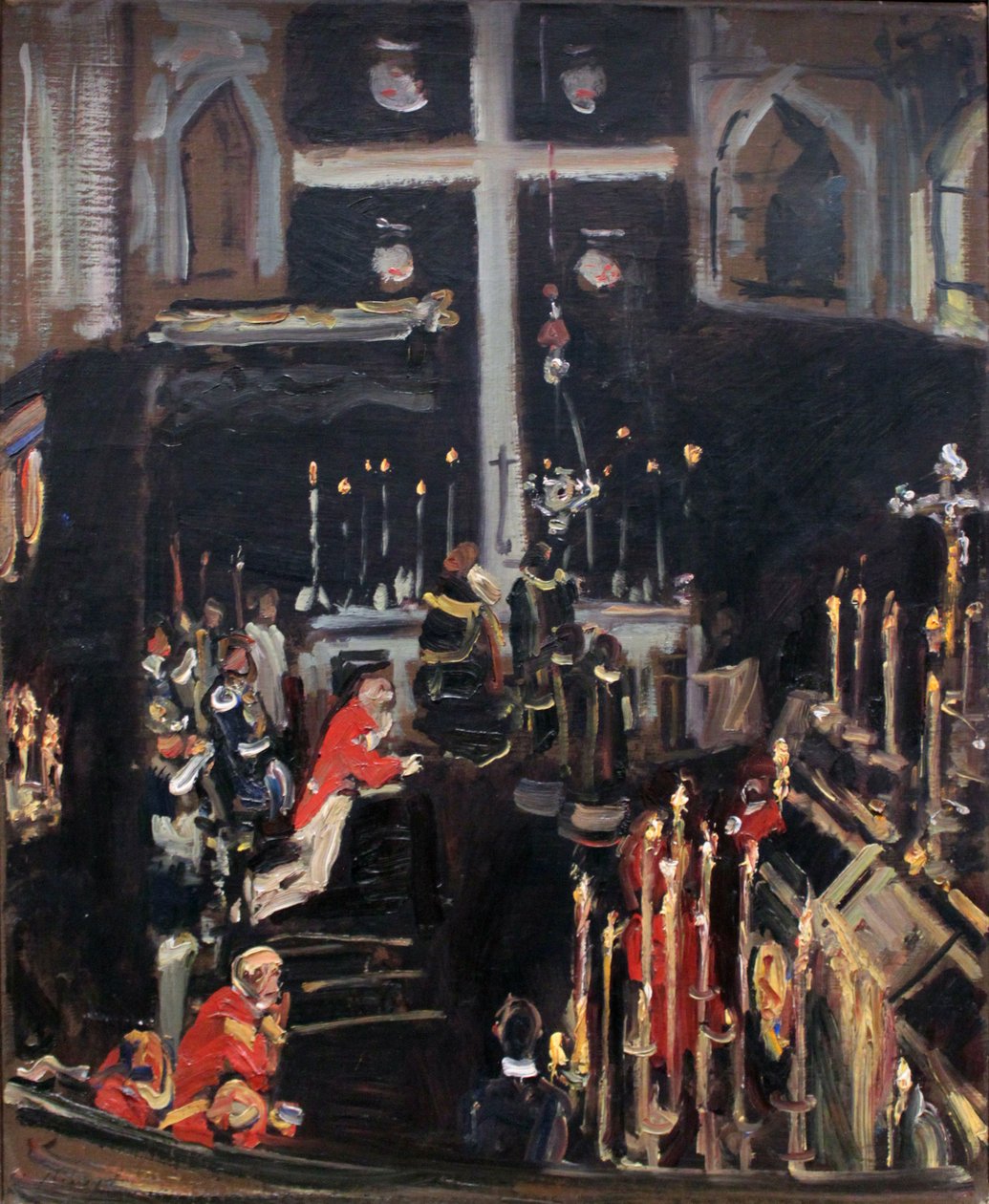  Requiem for the St. GeorgsknightsnDeutsch: Seelenmesse der Sankt Georgsrittern av Max Slevogt