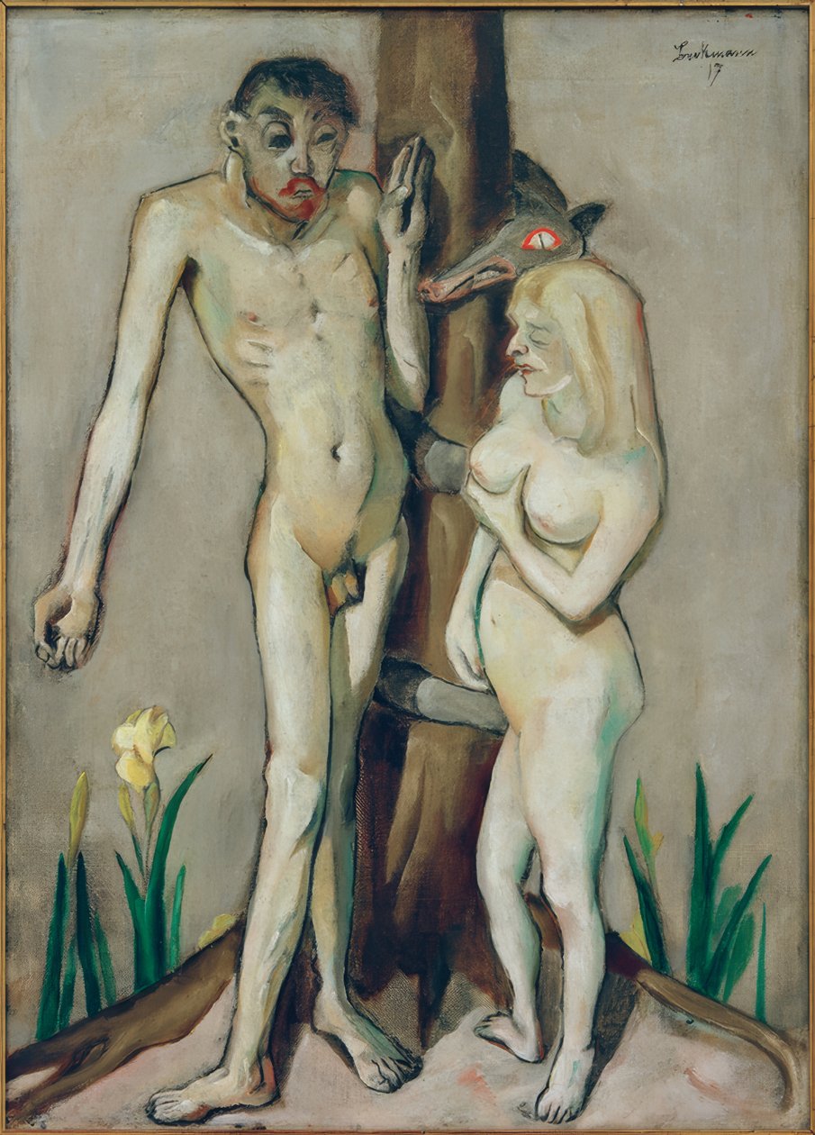 Adam och Eva av Max Beckmann