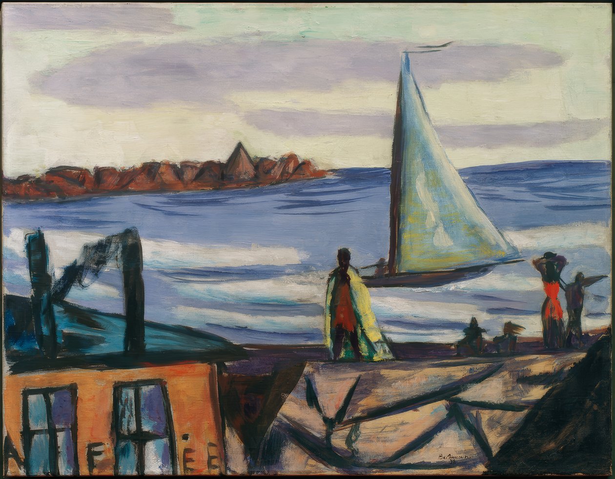 Dålig utsikt vid Bandol av Max Beckmann