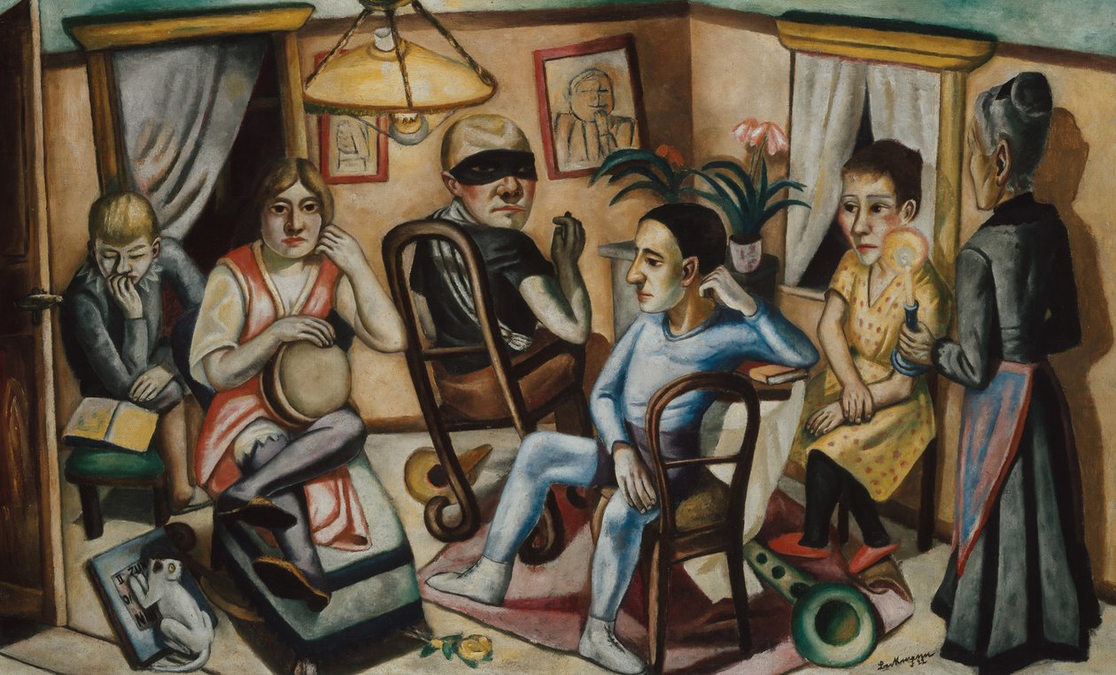 Före maskeringsbalen, 1922. av Max Beckmann