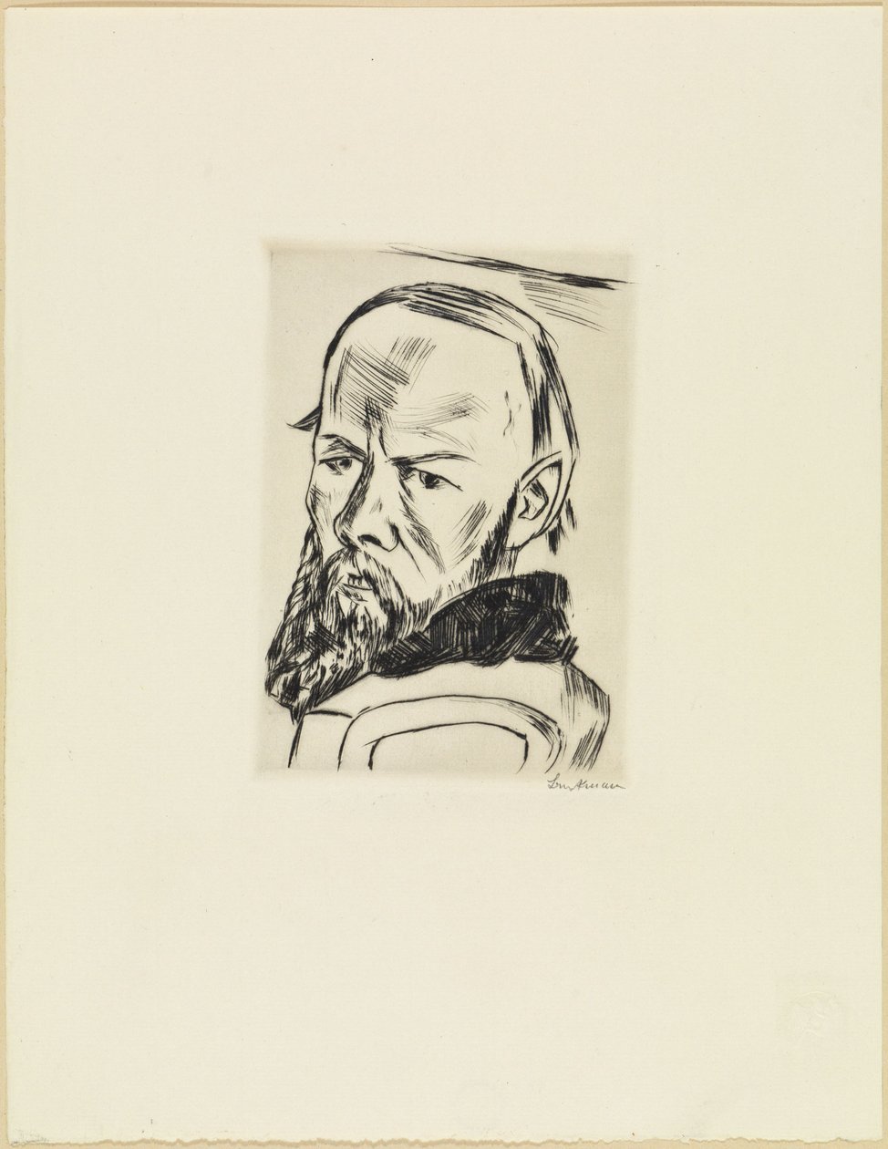 Porträtt av Dostojevskij av Max Beckmann