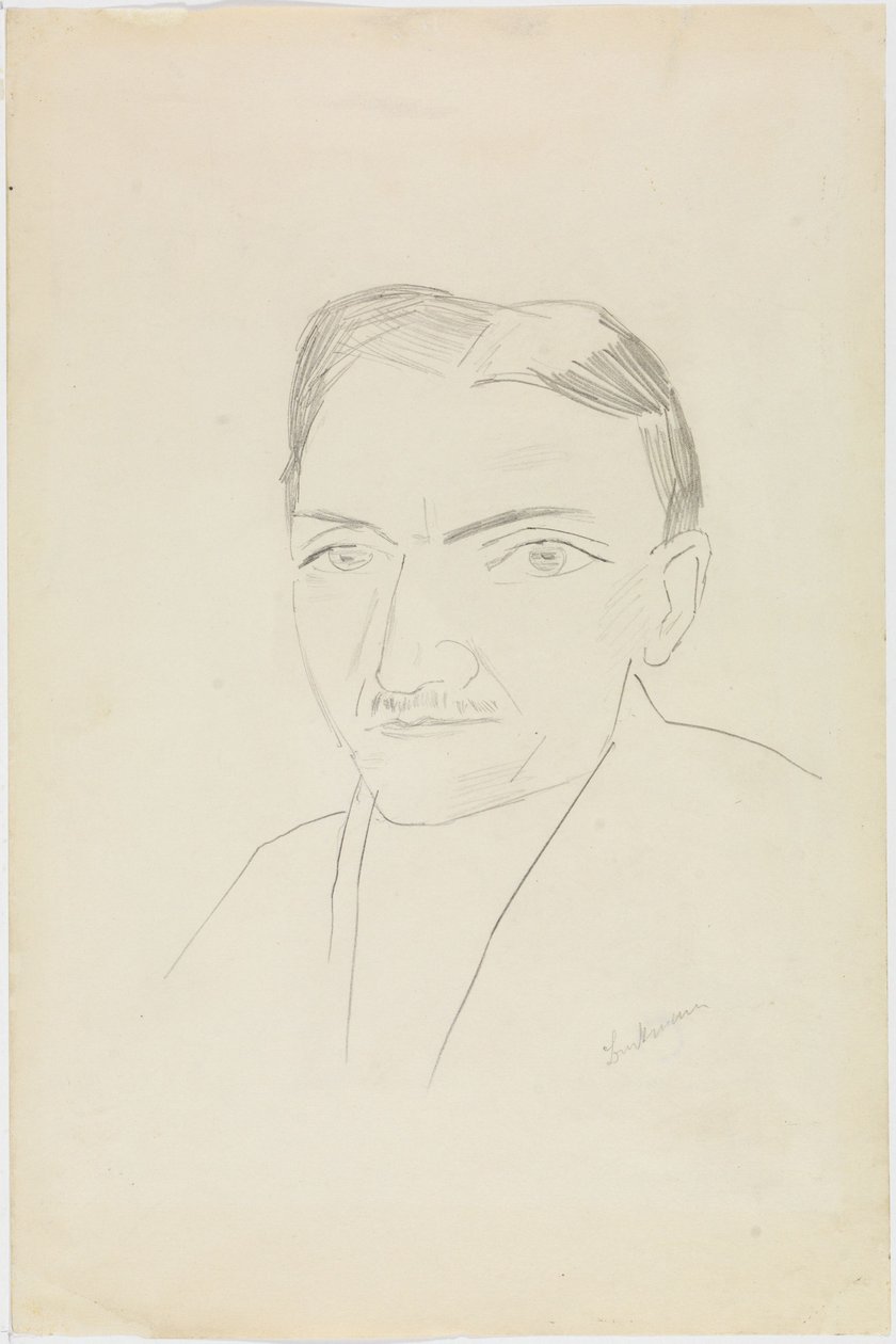 Porträtt av Fritz Wichert av Max Beckmann