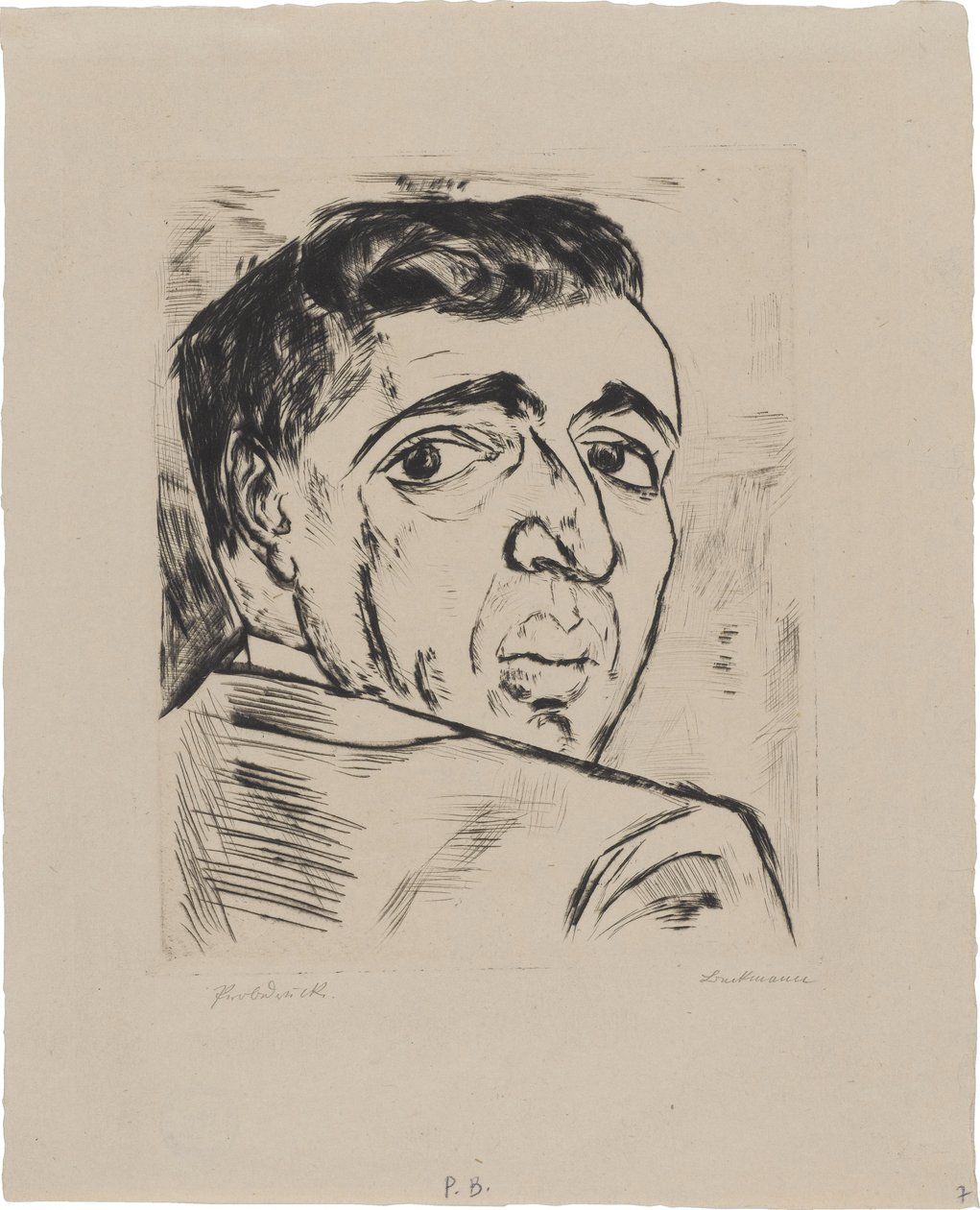 Porträtt av Israel Ber Neumann (1887–1961) av Max Beckmann
