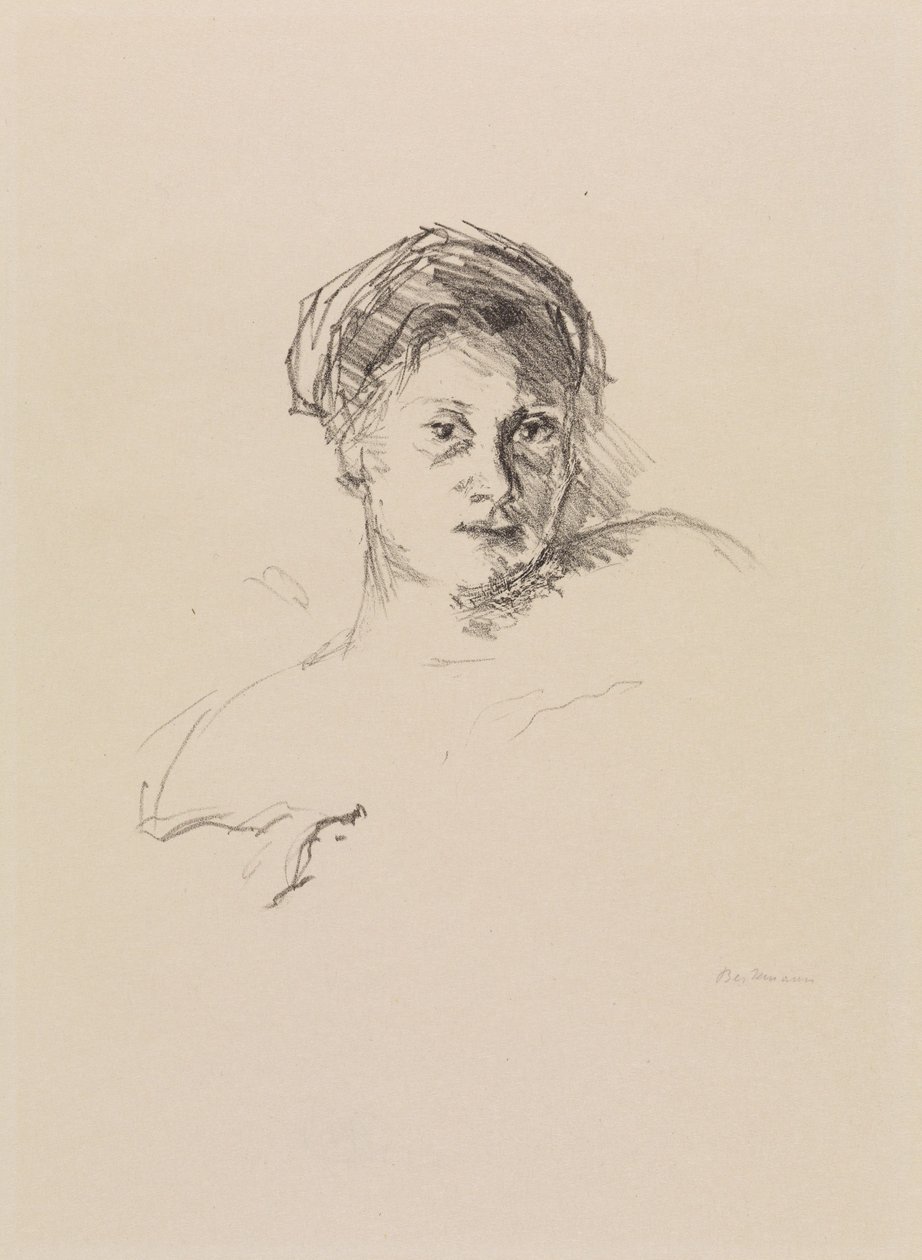 Porträtt av Minna Beckmann-Tube av Max Beckmann