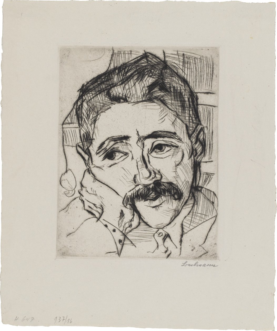 Porträtt av Walter Carl (1884-1956) av Max Beckmann